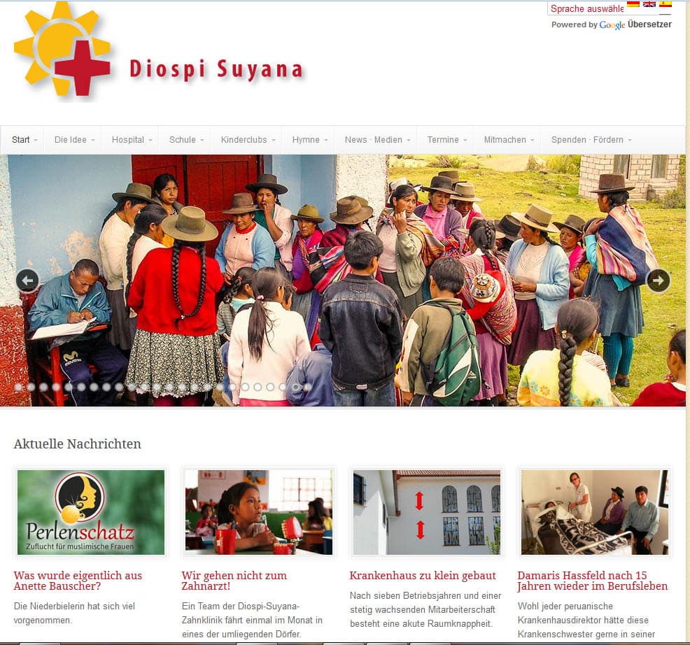 Diospi Suyana Website